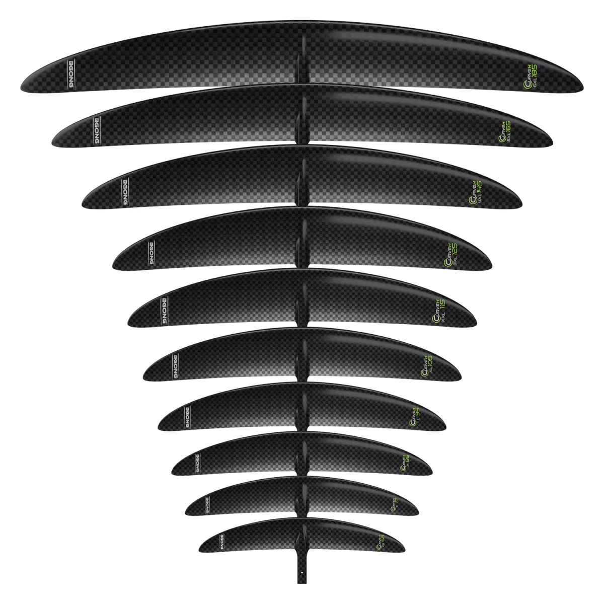 GONG | Foil Front Wing Curve H V2 - Black – Image 4